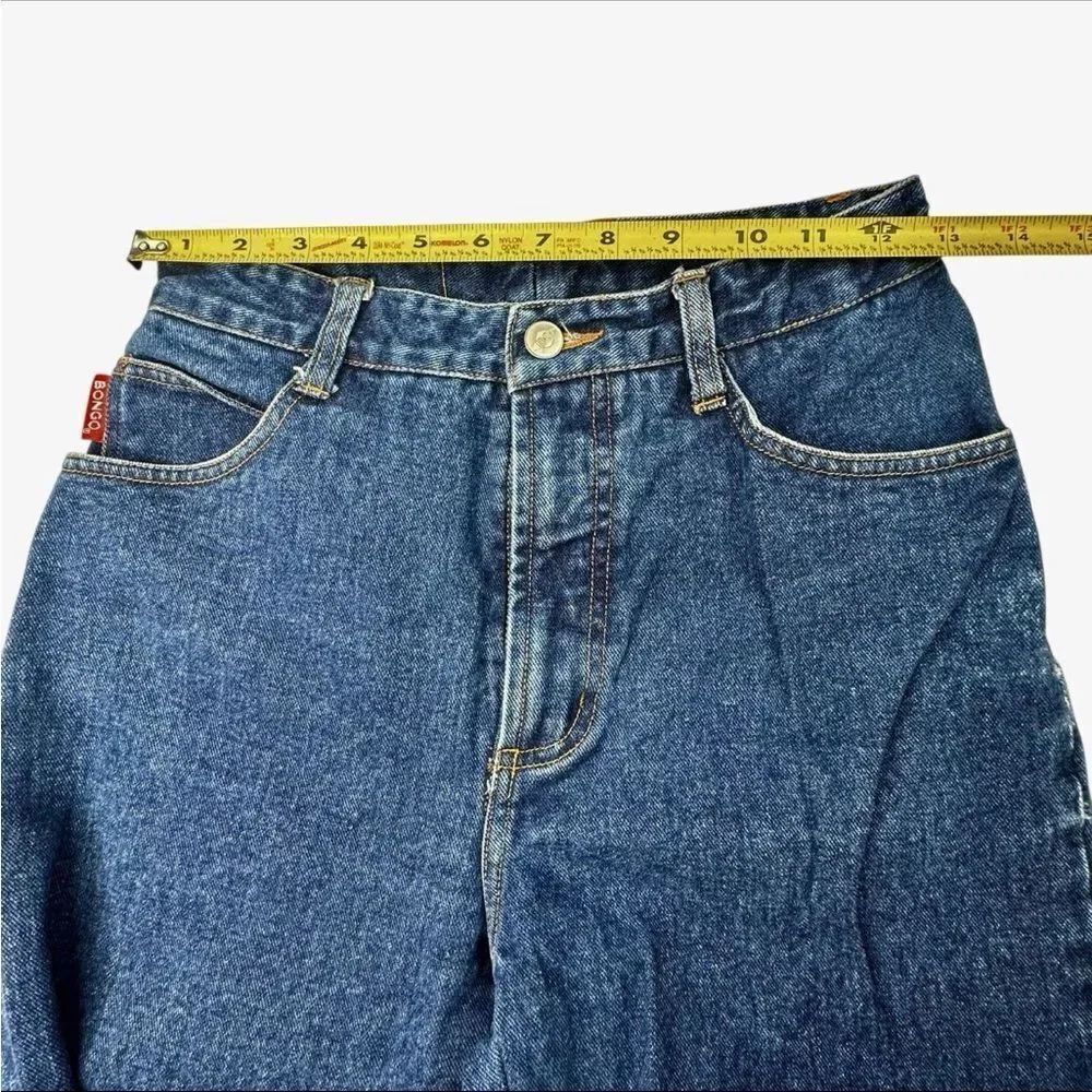 Vintage Bongo Straight Leg Medium Wash Mid Rise Size 5 Waist 25 Inseam 28 - Picture 6 of 13